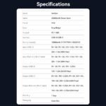 Vention Powerbank 20000mAh 45W 2xUSBC 1xUSBA + Built-in USBC Cable FHGH0-TY - Image 3