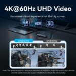 Vention HUB USB-C 1xUSB-C 3.2/USBA3.0/USBA2.0/HDMI 4K60Hz/RJ45/SD/3.5mm/PD TGVHB - Image 5