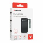 Verbatim SSD Portable POCKET KEYRING 3.2 Gen2 1TB Black/Grey - Image 4