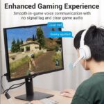 Vention AUDIO CONVERTER USB-A to 2×3.5mm 1.0m Cable CDYBF - Image 4