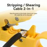 Vention NETWORK Tool Coaxial Cable Stripper KEBY0 Yellow - Image 4