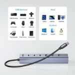 Unitek USB-A Hub 7-Port 3xUSB-C 4xUSB-A with Power Supply H1335A - Image 4