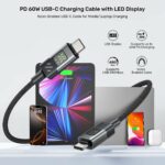 Unitek USB-C Cable PD60W Braided with Display 1.0m C14158A-1M - Image 4
