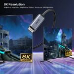 Unitek Converter USB-C to DP Cable 8K60Hz 1.8m Bidirectional V1423D - Image 4