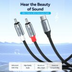 Vention AUDIO CONVERTER USB-C to 2RCA Male Cable 2.0m BIKHH - Image 4