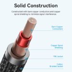 Vention AUDIO 6.3mm M to 6.3mm M Right Angle Braided-Metal 3.0m BKEHI - Image 5