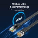 Vention NETWORK Cable CAT7 Flat 5.0m Black ICGBJ - Image 4