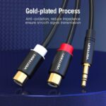 Vention AUDIO 3.5mm M to 2RCA F Cable 0.3m VAB-R02-B030 - Image 2
