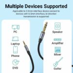 Vention AUDIO 3.5mm to 6.3mm M-M TRS Cable Braided Alum 10.0m BAUHL - Image 3