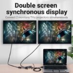 Vention VGA Splitter 2-Port with Power & VGA Cable 1.0m DBABF - Image 5