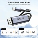 Unitek Converter USB-C to DP Cable 8K60Hz 1.8m Bidirectional V1423D - Image 5
