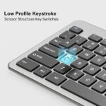 Unitek Keyboard Wired 104K USB-A English SlimTap T052 Space Grey - Image 5