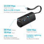 Vention Powerbank 4800mAh 22.5W Foldable Lightning Black FHRB0 - Image 5