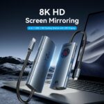 Vention HUB USB-C 3.2 Gen1/8K-HDMI/Gb/PD + LED Display & Switch TQZHB - Image 5