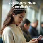 Vention Earphones BT TWS InEar ANC +Wireless Charging ECHO LITE E11 Pro White NBVW0-Pro - Image 5