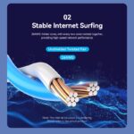 Vention NETWORK Cable CAT6 UTP 1.0m Black IBRBF - Image 5