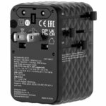 Verbatim Charger Travel Adapter 100W 2xC 2xA 1xRetractable USB-C Black - Image 6