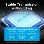 Vention IT HUB USB-A 2xA 2xC 3.2 Gen2 + USBC Power Port CHSBB - Image 6