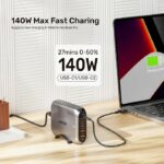 Unitek Charge Desktop 188W 5-Port PD3.1 GaN Station 140W P1234A (UK) - Image 6