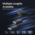 Vention HDMI-A Male to VGA Male Cable 3.0m Black ABMBI - Image 6