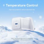 Vention Charger Wall GaN 20W 1xUSBC UK + USB-C 1m Cable Black FEPB0-UK-01 - Image 6