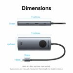 Vention HUB USB-C 3.2 Gen1/8K-HDMI/Gb/PD + LED Display & Switch TQZHB - Image 6