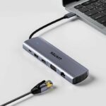 Unitek USB-C Hub USB3.0 HDMI/VGA/Gb/SD/Audio/PD100W D1113B - Image 7
