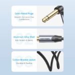 Vention AUDIO 6.3mm M to 6.3mm M Right Angle Braided-Metal 3.0m BKEHI - Image 7