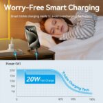 Vention Charger Wall GaN 20W 1xUSBC UK + USB-C 1m Cable White FEPW0-UK-01 - Image 7