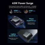 Vention Powerbank 20000mAh 45W 2xUSBC 1xUSBA + Built-in USBC Cable FHGH0-TY - Image 7