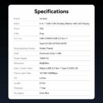 Vention HUB USB-C 3.2 Gen1/8K-HDMI/Gb/PD + LED Display & Switch TQZHB - Image 7