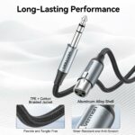 Vention AUDIO 6.3mm to XLR M-F Cable Braided-Metal 2.0m BKGHI - Image 6