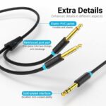 Vention AUDIO 6.3mm M to 2×6.3mm M TRS Cable 3.0m BATBI - Image 2