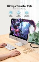 Vention NETWORK Cable CAT8 SFTP Braided 1.5m Black IKGBG - Image 3