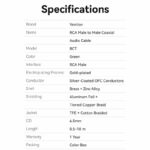 Vention AUDIO Digital Coaxial RCA Cable 2.0m BCTGH - Image 4