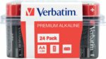 Verbatim Alkaline AA 24pcs Batteries (Box)