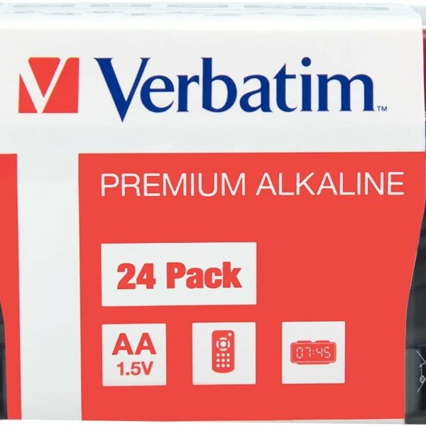 Verbatim Alkaline AA 24pcs Batteries (Box)
