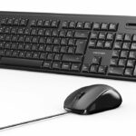Vention Keyboard and Mouse Combo Wired Silent Slim Full Size KTYBG-EN