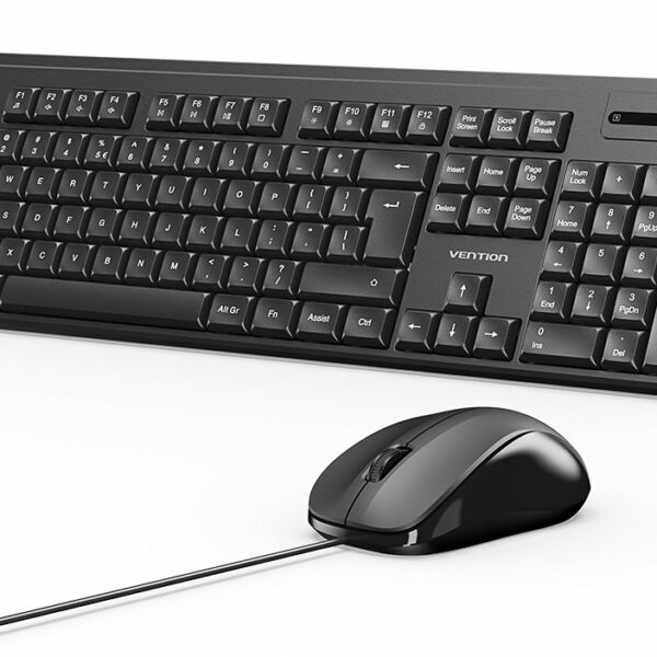 Vention Keyboard and Mouse Combo Wired Silent Slim Full Size KTYBG-EN