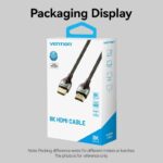 Vention HDMI Cable 2.1 8K60Hz Braided Ultra Thin 3.0m ALOGI - Image 2