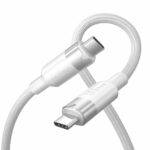Vention IT Cable USB-C 3.2 Gen2 M-M 1.0m Braided Aluminum White TRGWF - Image 2