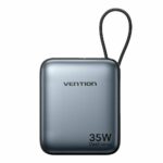 Vention Powerbank 10000mAh 35W Mini Size Built-in USBC Black FHEH0 - Image 2