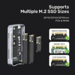 Unitek USB-C NVME/PCIe Enclosure USB 4.0 40Gbps w/Cooling Fan S1242A - Image 6