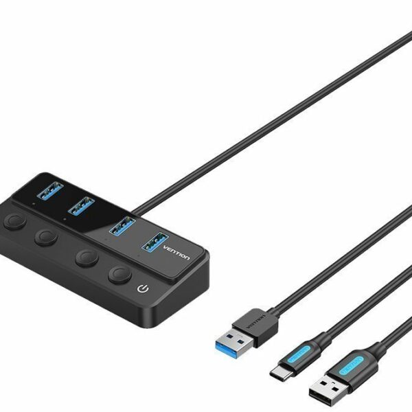 Vention HUB USB-C 4 x USB3.0 with Indiv.Power Switches 1.0m CHWBF