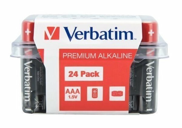 Verbatim Alkaline AAA 24pcs Batteries (Box)