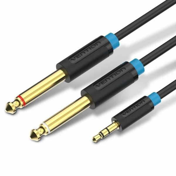 Vention AUDIO 3.5mm M to 2×6.3mm M Cable 3.0m BACBI