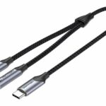 Vention USB-C to 2×3.5mm TRS Cable Adaptor 0.3m BGPHY