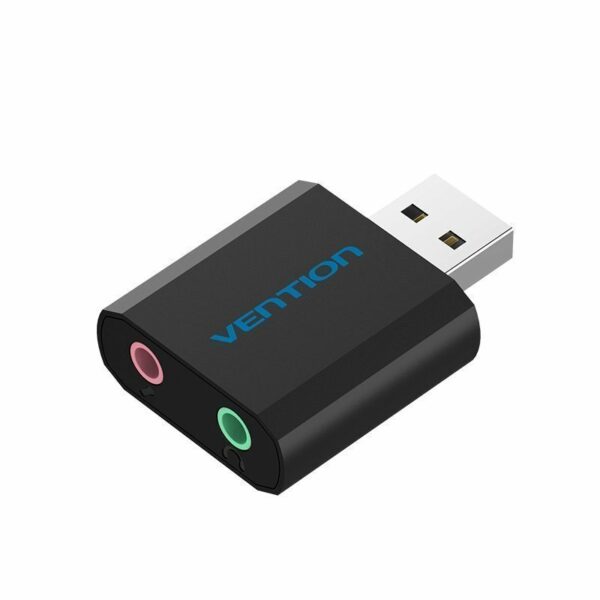 Vention AUDIO CONVERTER USB-A to 2×3.5mm Sound Card VAB-S17-B
