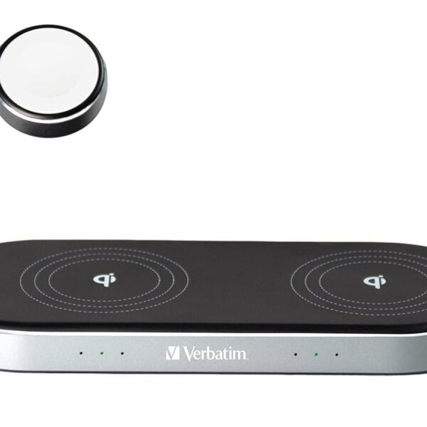 Verbatim WCS-03 3in1 Wireless Charger Qi & MFI Certified for Apple Devices