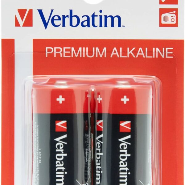 Verbatim Alkaline C 2pcs Batteries
